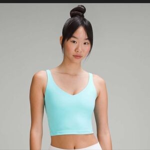 Light Blue Lululemon Cropped Tank Top